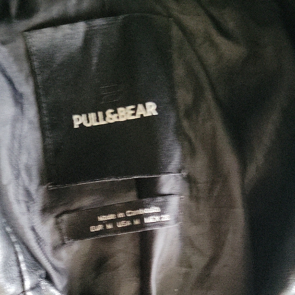 Pull&Bear Black Motorcycle Jacket - Picture 2 of 8